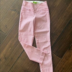 Pink Patterned Women's cropped golf pants size 2